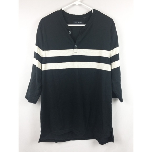 Five Four Other - Five Four 3/4 Sleeve Knit Rugby Shirt Size XL